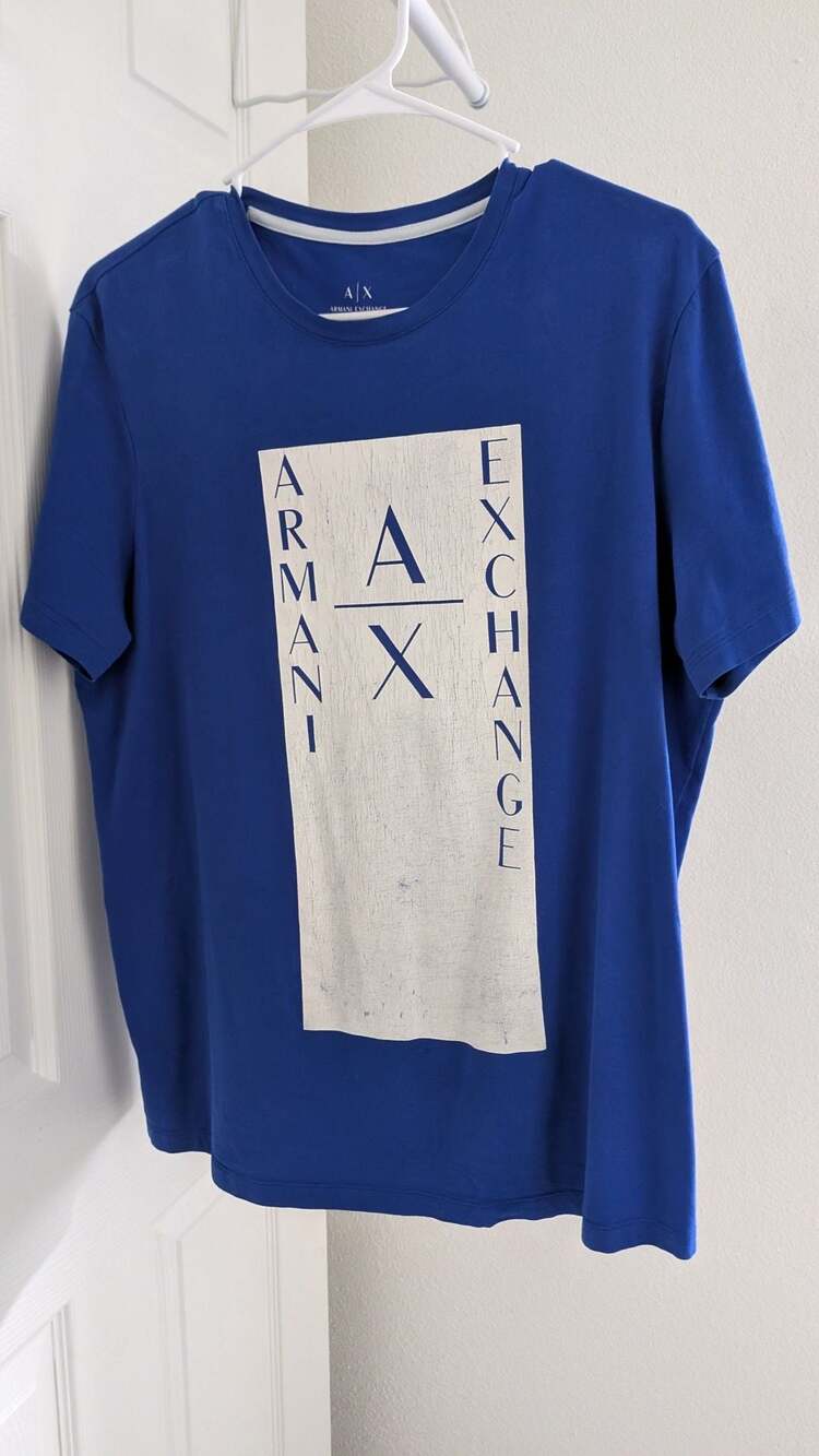 Armani Exchange Graphic T-Shirt Blue